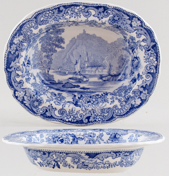 Dish small rimmed c1950